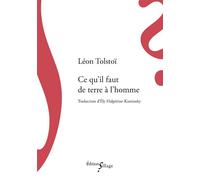 Ce qu'il faut de terre à l'homme - Léon Tolstoï - Sillage - broché - Nouvelles