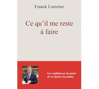 Ce qu'il me reste à faire