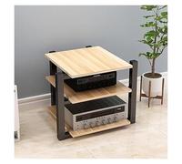 Ce Rack AV à Trois Niveaux de Haute qualité, fabriqué en Acier Reliab, Convient à Une Utilisation à Domicile, au Bureau et en Home cinéma, ce Qui en Fait Un Choix idéal pour Les Salons et Le