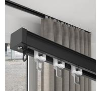 Ce Rail de Rideau Invisible pour Plafond est Robuste et d'une épaisseur de 2 mm, assurant Un Glissement Fluide et Durable pour Les Rideaux et Les voilages.