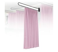 Ce Rideau de séparation d'intimité, séparateur de pièce en Forme de U, Rideau Mural à Support métallique, Rideau médical à Crochet Plat pour Cabine d'essayage, Salon de beauté, Chambre (Gris