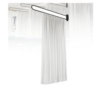 Ce Rideau de séparation d'intimité, séparateur de pièce en Forme de U, Rideau Mural avec Support métallique, Rideau médical à Crochet Plat pour Cabine d'essayage, Salon de beauté, Chambre (b