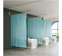 Ce Rideau de séparation pour Salon de beauté, avec système de Tringle à Rideaux en Forme de U et Rideau de séparation Laissant Passer la lumière, Offre Une intimité optimale pour la séparati