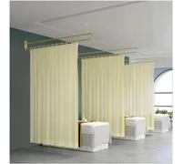 Ce Rideau de séparation pour Salon de beauté, avec système de Tringle à Rideaux en Forme de U et Rideau de séparation Laissant Passer la lumière, Offre Une intimité optimale pour la séparati