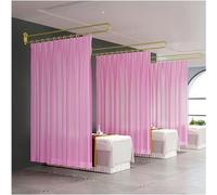 Ce Rideau de séparation pour Salon de beauté, avec système de Tringle à Rideaux en Forme de U et Rideau de séparation Laissant Passer la lumière, Offre Une intimité optimale pour la séparati