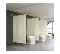 Ce Rideau de séparation pour Salon de beauté, avec Tringle de Support Murale en métal en Forme de U et Rideau Fin de 2 m de Haut, Offre Une intimité optimale (Couleur : Bleu, Taille : 230 cm