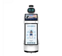 Ce robot de service, avec sa construction en tôle ABS et sa technologie de gamme laser pour éviter les obstacles précis, est adapté pour le service de hall d'hôtel et l'assistance aux réunions