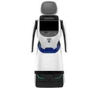 Ce robot intelligent, fabriqué en tôle ABS, utilise la technologie de télémétrie laser pour la génération de cartes en temps réel et est idéal pour les bureaux de réception d'hôtel et les conseils