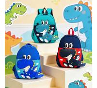 Ce sac à dos dinosaure tout neuf est en matériau de nylon, avec un design simple et décontracté, doté d'une fermeture éclair et de sangles d'épaule réglables. Il convient parfaitement pour le shopping