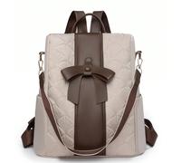 Ce sac à dos noir allie un design minimaliste à des fonctions pratiques. L'avant est orné d'un nœud délicat, apportant une touche de douceur. Il comporte plusieurs poches à fermeture éclair et le comp