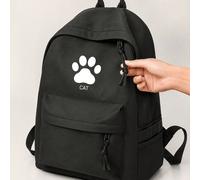 Ce sac à dos spacieux, avec un motif d'impression de patte de chat, est un article indispensable pour les étudiants qui retournent à l'école, ainsi que pour les voyages ou les vacances. Taille UniqueC