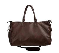 Ce sac de fitness de grande capacité est fabriqué en polyuréthane et peut être porté en diagonale, à la main ou sur une épaule, il est adapté pour les voyages d'affaires et les voyages courts, marron