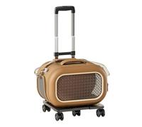 Ce Sac De Transport pour Chat à roulettes Est Doté d'une Conception Pliable, De Doubles Portes, d'un Coussin Et De Roues, Ce Qui Le Rend IdéAl pour Le Camping Et Les Visites chez