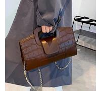 Ce sac est fabriqué à partir de matériau en PU à motif de crocodile coupé au hasard, et est un sac polyvalent pour femmes pouvant être utilisé comme sac bandoulière, sac à main, sac d'épaule, pochette