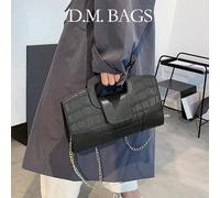 Ce sac est fabriqué à partir de matériau en PU à motif de crocodile coupé au hasard, et est un sac polyvalent pour femmes pouvant être utilisé comme sac bandoulière, sac à main, sac d'épaule, pochette