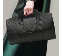 Ce sac est fabriqué à partir d'un matériau en PU à motif de crocodile coupé au hasard, et est un sac polyvalent pour femmes pouvant être utilisé comme sac bandoulière, sac à main, sac d'épaule, pochet