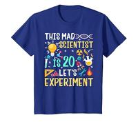 Ce Scientifique Fou a 20 Ans d'anniversaire de Chimie T-Shirt, Enfant, Bleu Royal, 10 Ans
