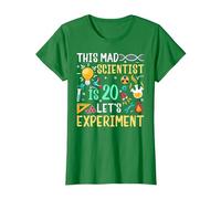 Ce Scientifique Fou a 20 Ans d'anniversaire de Chimie T-Shirt, Femme, Vert Kelly, L