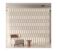 Ce séparateur de pièce rétractable en Papier Kraft, cloison Murale décorative Moderne en Papier ajouré, paravent Pliable Multifonctionnel (2 x 2 m / 6,56 x 6,56 pi)