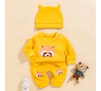 Ce set comprenant 1 Top et 1 pantalon pour bébé garçon nouveau-né avec un graphique de raton laveur mignon est conçu avec un motif de raton laveur adorable, fabriqué dans un tissu de qualité avec des