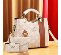Ce set populaire de 3 pièces de sac mère-fille de cette année, un grand sac fourre-tout décontracté classique pour femme, un sac à main élégant et de haute qualité en jacquard pour femme Motif monogra