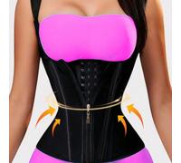 Ce shapewear en latex 2025 pour femmes avec bretelles peut sculpter votre taille, vous aider à vous affiner et mettre en valeur votre belle silhouette. Il est confortable à porter et disponible en 3 c