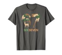 Ce Sigma 67 Camp Hunter Cerf Chasse Argot Six Seven Brain T-Shirt