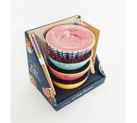 Collectif – Ce soir c'est poke bowl ! – Coffret 4 bols en céramique, 4 paires de baguettes, livret
