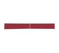 Ce Store latéral rétractable pour terrasse de 180 x 300 cm, Rouge, Offre Une Protection Solaire extérieure, Un Coupe-Vent, Une Protection Contre Le Vent et Les UV, et est réglable pour Les j