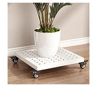 Ce Support à Plantes en métal à roulettes est Un Socle Roulant élégant pour Pots de Fleurs, idéal pour l'intérieur et l'extérieur. Décoration de Jardin raffinée.
