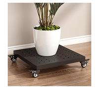 Ce Support à Plantes en métal à roulettes est Un Socle Roulant élégant pour Pots de Fleurs, idéal pour l'intérieur et l'extérieur. Décoration de Jardin raffinée.