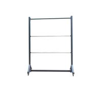 Ce Support de Rangement réglable pour Rouleaux de Tissu, Grand Format, en Acier Robuste avec roulettes, Comprend Un Chariot à Rouleaux pour Papier Peint et Film pour vitres, Ainsi qu'une Bar