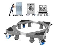 Ce support élévateur est équipé de quatre pieds robustes et de deux roulettes. Sa base antidérapante absorbe efficacement les chocs, le rendant ainsi durable, facile à déplacer et à nettoyer.