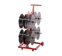 Ce Support Robuste pour bobines de câble - Dérouleur de 8 bobines pour Le Secteur de la Construction et de l'électricité, idéal pour Le Stockage de Rubans, de filaments et de câbles automobi