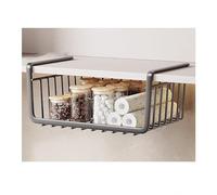 Ce Support Suspendu Gris SuspendeSto Rack sous étagère avec Panier à Plusieurs Niveaux Permet de Gagner de la Place dans Un Placard et d'optimiser l'espace dans la Cuisine et la Maison.