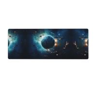 Ce tapis de clavier et de souris Deep Blue Planet de 30,5 x 80 cm est conçu pour les ordinateurs, les consoles, les bureaux, et est également adapté pour les jeux et les études.