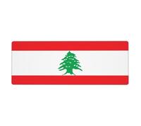 Ce tapis de clavier et de souris drapeau du Liban, 30,5 x 80 cm, est conçu pour les ordinateurs, les consoles, les bureaux, et est également adapté pour les jeux et les études.