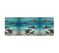 Ce tapis de clavier et de souris Fish in the deep sea de 30,5 x 80 cm est conçu pour les ordinateurs, les consoles, les bureaux, et est également adapté pour les jeux et les études.