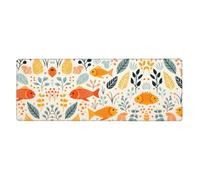 Ce tapis de clavier et de souris Koi and Grass de 30,5 x 80 cm est conçu pour les ordinateurs, les consoles, les bureaux, et est également adapté pour les jeux et les études.