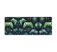 Ce tapis de souris et clavier version circuit de manette de jeu, 30,5 x 80 cm, est conçu pour les ordinateurs, les consoles, les bureaux, et est également adapté pour les jeux et les études.