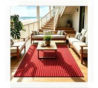 Ce Tapis résistant possède Une Texture délicate et Douce, ce Qui en Fait Un Excellent Choix pour la décoration intérieure et la détente en extérieur, Alliant esthétique et praticité