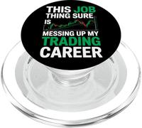 Ce Travail gâche ma carrière de Trader, marché boursier PopSockets PopGrip pour MagSafe