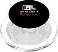 Ce Travail Vaut la Peine de Mourir pour Les techniciens d'autopsie des Sciences mortuaires PopSockets PopGrip pour MagSafe