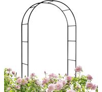 Ce Treillis de Jardin en métal Durable de 1,8 m, résistant aux intempéries, est Parfait pour Les Mariages et la décoration extérieure. Cadre Robuste pour l'entrée du Jardin, Couleur Verte, i