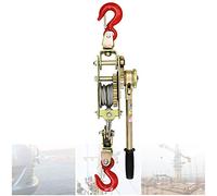 Ce treuil à cliquet Manuel à Double Crochet Permet de Tirer des câbles de 5 mm de diamètre et de remorquer des Objets ou de participer à la Maintenance des installations électriques. Fabriqu