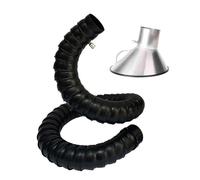Ce Tuyau d'extraction de fumées Flexible à 360° avec hotte de Ventilation est adapté aux opérations d'ingénierie Laser et de soudage - 1,5 m/4,9 pi, 200 mm de diamètre, idéal pour Une utilis
