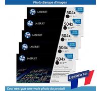 CE252A HP 504X 504A Toner CMY and High Yield Black Pack of 4