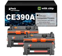CE390A 90A Cartouche de Toner, Compatible avec Les imprimantes pour HP LaserJet séries M4555MFP M601 M601n M602n M602dn M602x M603 M603n M603dn M603xh, avec Puce
