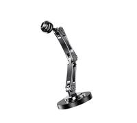 CeaBulo Support de tête sphérique réglable de 17 mm en alliage d'aluminium adhésif pour tableau de bord de voiture, téléphone, tablette, navigateurs