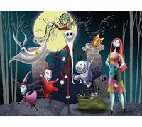 Ceaco - Disney - L'Étrange Noël de monsieur Jack de Tim Burton - Brille dans le noir - Frolics festifs - Puzzle de 750 pièces